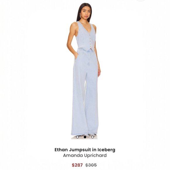 Amanda Uprichard ETHAN JUMPSUIT Small NWOT - Picture 3 of 8